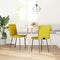 vidaXL - Eetkamerstoelen - 2 - st - fluweel - geel