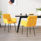 vidaXL - Eetkamerstoelen - 2 - st - fluweel - geel