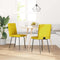 vidaXL - Eetkamerstoelen - 2 - st - fluweel - geel