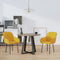 vidaXL - Eetkamerstoelen - 2 - st - fluweel - geel