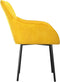 vidaXL - Eetkamerstoelen - 2 - st - fluweel - geel