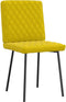 vidaXL - Eetkamerstoelen - 2 - st - fluweel - geel