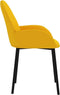 vidaXL - Eetkamerstoelen - 2 - st - fluweel - geel