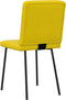 vidaXL - Eetkamerstoelen - 2 - st - fluweel - geel