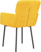 vidaXL - Eetkamerstoelen - 2 - st - fluweel - geel