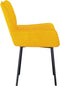vidaXL - Eetkamerstoelen - 2 - st - fluweel - geel