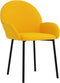 vidaXL - Eetkamerstoelen - 2 - st - fluweel - geel