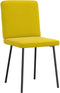 vidaXL - Eetkamerstoelen - 2 - st - fluweel - geel