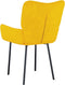 vidaXL - Eetkamerstoelen - 2 - st - fluweel - geel