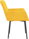 vidaXL - Eetkamerstoelen - 2 - st - fluweel - geel