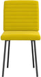 vidaXL - Eetkamerstoelen - 2 - st - fluweel - geel
