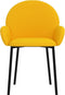 vidaXL - Eetkamerstoelen - 2 - st - fluweel - geel