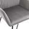 vidaXL - Eetkamerstoelen - 2 - st - fluweel - grijs