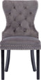 vidaXL - Eetkamerstoelen - 2 - st - fluweel - grijs