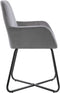 vidaXL - Eetkamerstoelen - 2 - st - fluweel - grijs