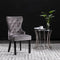 vidaXL - Eetkamerstoelen - 2 - st - fluweel - grijs