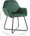 vidaXL - Eetkamerstoelen - 2 - st - fluweel - groen
