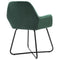 vidaXL - Eetkamerstoelen - 2 - st - fluweel - groen