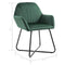 vidaXL - Eetkamerstoelen - 2 - st - fluweel - groen
