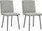 vidaXL - Eetkamerstoelen - 2 - st - fluweel - lichtgrijs