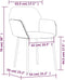 vidaXL - Eetkamerstoelen - 2 - st - fluweel - lichtgrijs