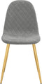 vidaXL - Eetkamerstoelen - 2 - st - fluweel - lichtgrijs