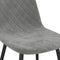 vidaXL - Eetkamerstoelen - 2 - st - fluweel - lichtgrijs