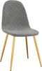 vidaXL - Eetkamerstoelen - 2 - st - fluweel - lichtgrijs