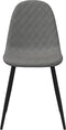 vidaXL - Eetkamerstoelen - 2 - st - fluweel - lichtgrijs