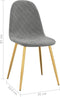 vidaXL - Eetkamerstoelen - 2 - st - fluweel - lichtgrijs