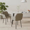 vidaXL - Eetkamerstoelen - 2 - st - fluweel - lichtgrijs
