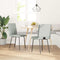 vidaXL - Eetkamerstoelen - 2 - st - fluweel - lichtgrijs