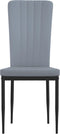 vidaXL - Eetkamerstoelen - 2 - st - fluweel - lichtgrijs