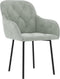 vidaXL - Eetkamerstoelen - 2 - st - fluweel - lichtgrijs