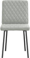vidaXL - Eetkamerstoelen - 2 - st - fluweel - lichtgrijs