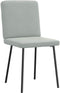 vidaXL - Eetkamerstoelen - 2 - st - fluweel - lichtgrijs