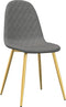 vidaXL - Eetkamerstoelen - 2 - st - fluweel - lichtgrijs