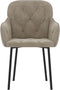 vidaXL - Eetkamerstoelen - 2 - st - fluweel - lichtgrijs
