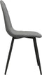 vidaXL - Eetkamerstoelen - 2 - st - fluweel - lichtgrijs