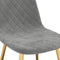 vidaXL - Eetkamerstoelen - 2 - st - fluweel - lichtgrijs