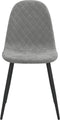 vidaXL - Eetkamerstoelen - 2 - st - fluweel - lichtgrijs