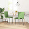 vidaXL - Eetkamerstoelen - 2 - st - fluweel - lichtgroen