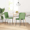 vidaXL - Eetkamerstoelen - 2 - st - fluweel - lichtgroen