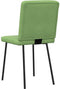 vidaXL - Eetkamerstoelen - 2 - st - fluweel - lichtgroen