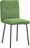 vidaXL - Eetkamerstoelen - 2 - st - fluweel - lichtgroen