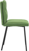 vidaXL - Eetkamerstoelen - 2 - st - fluweel - lichtgroen
