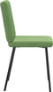 vidaXL - Eetkamerstoelen - 2 - st - fluweel - lichtgroen