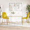 vidaXL - Eetkamerstoelen - 2 - st - fluweel - mosterdgeel