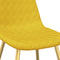 vidaXL - Eetkamerstoelen - 2 - st - fluweel - mosterdgeel