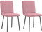 vidaXL - Eetkamerstoelen - 2 - st - fluweel - roze